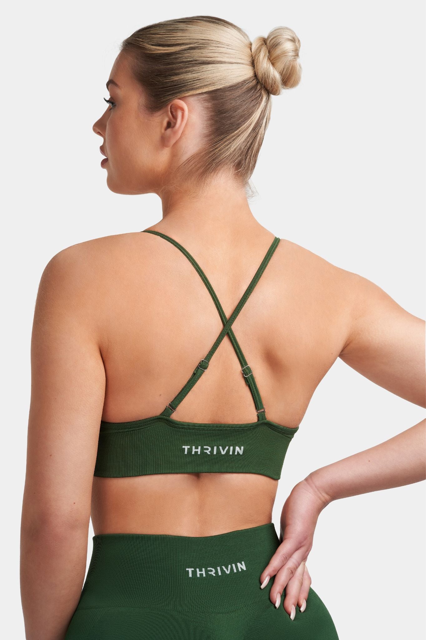 Arise - Multi-Way Sculpt Seamless Top - Palm Green