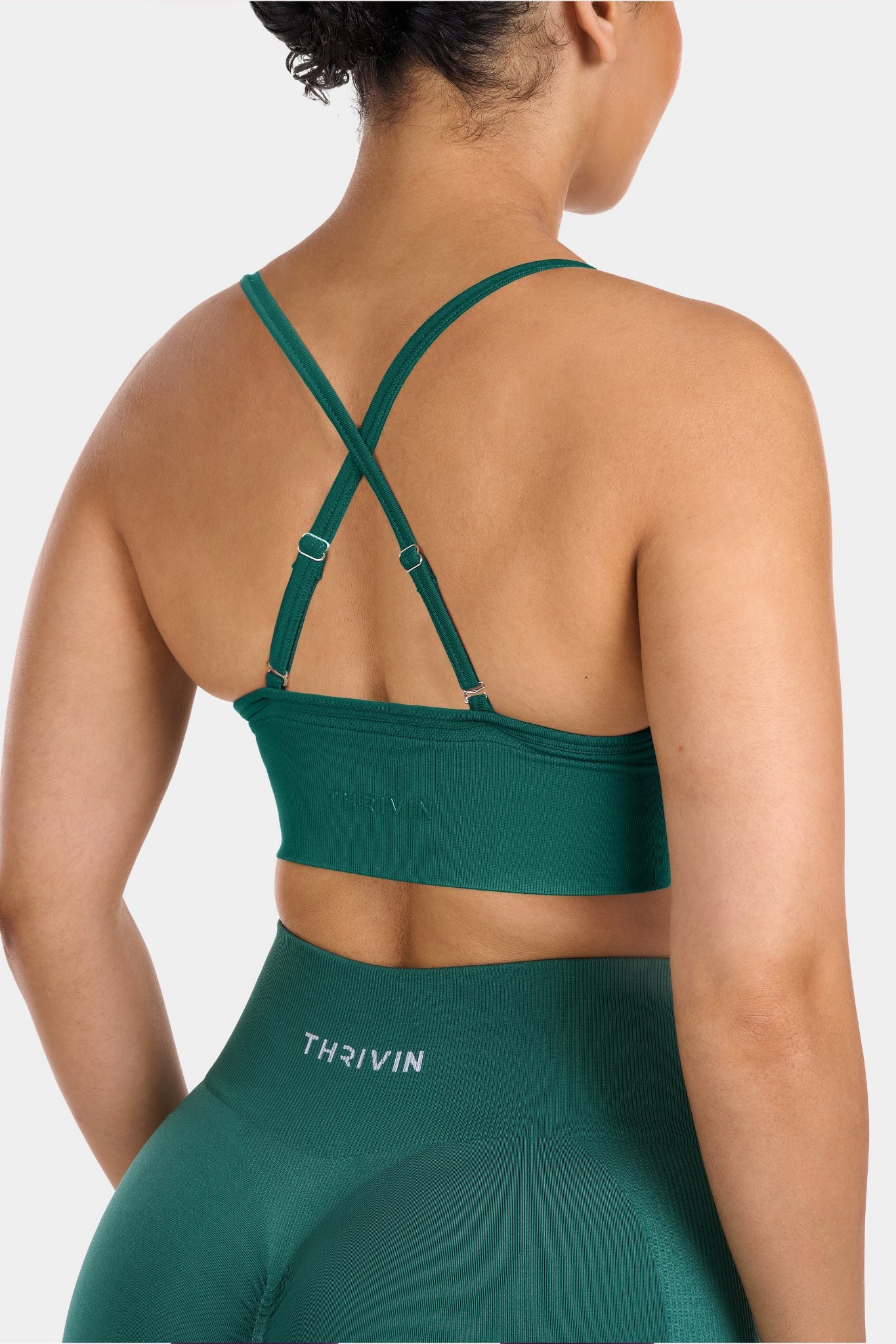 Multi-Way Sculpt Seamless Top | Emerald green