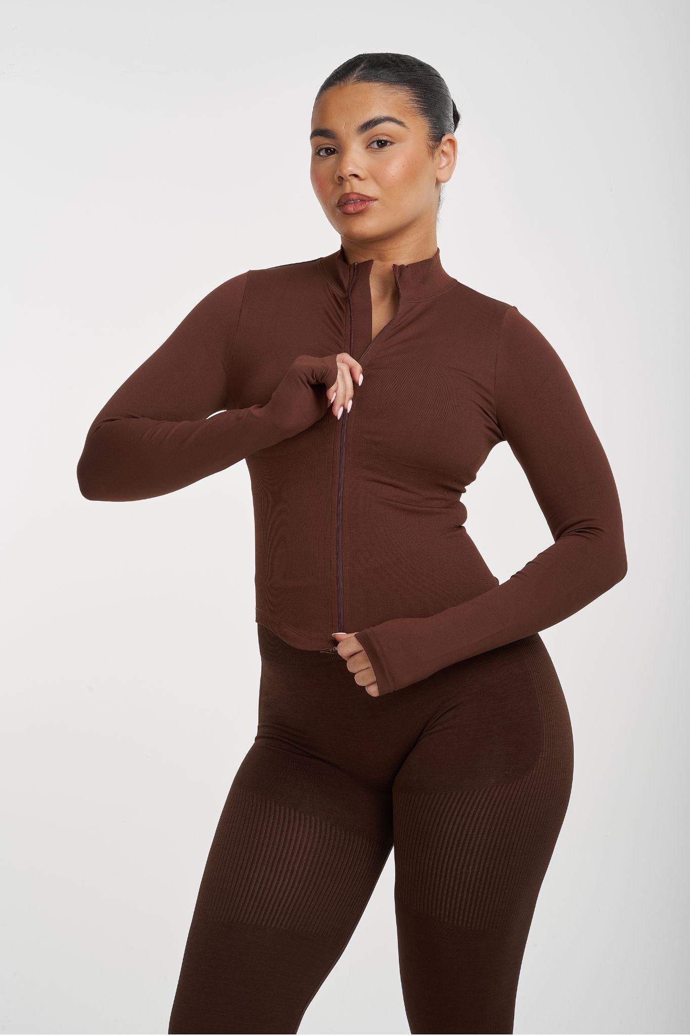 Sculpt Shapewear Jacket | Bourbon Brown | Pre-Order