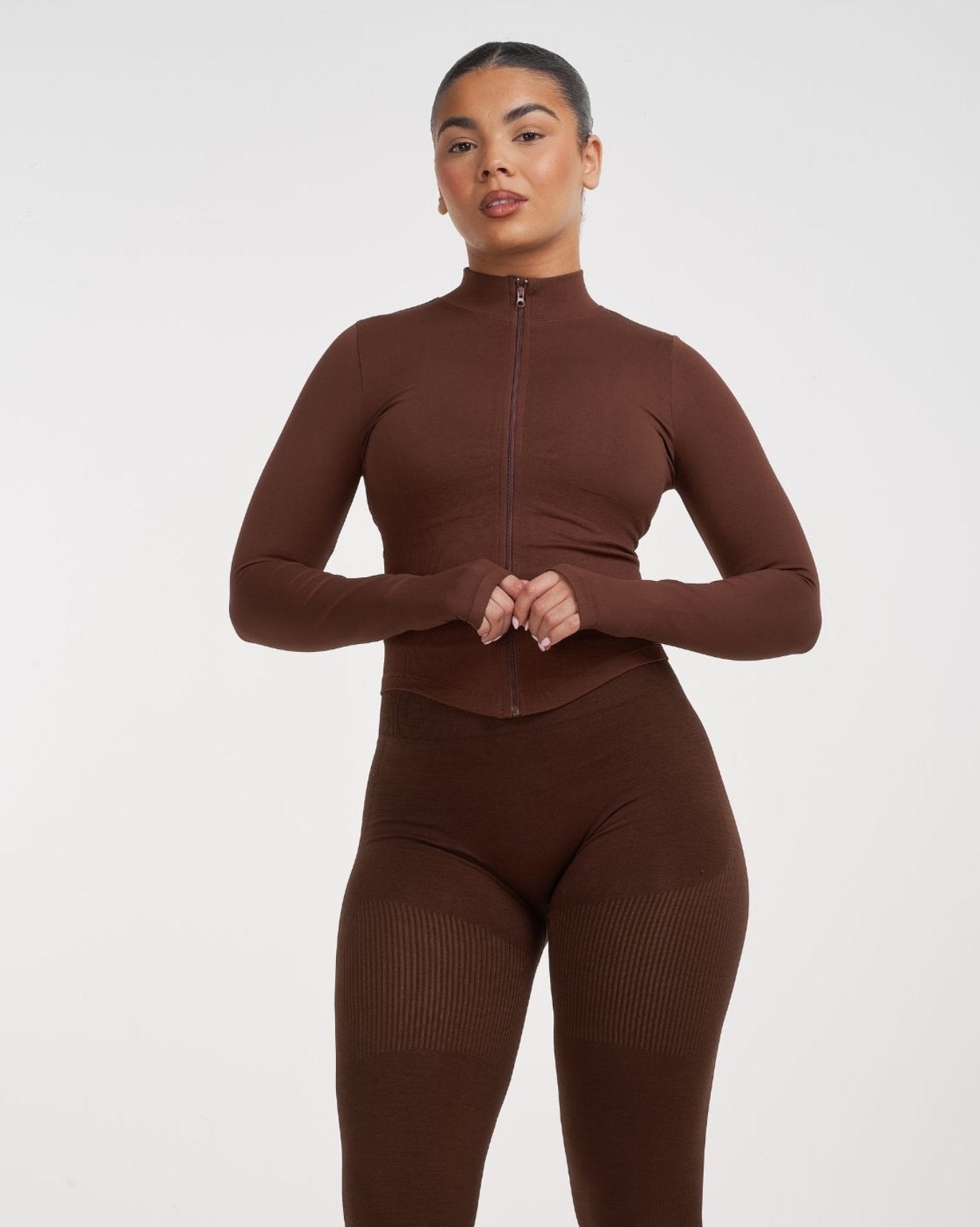Sculpt Shapewear Jacket | Bourbon Brown