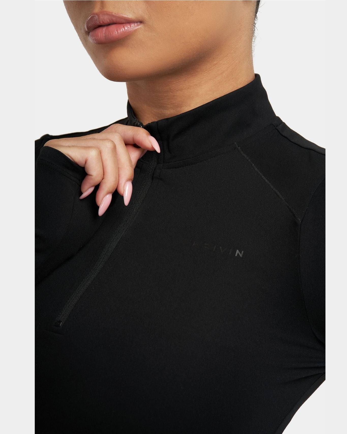 Crop Top Long Sleeve | Black