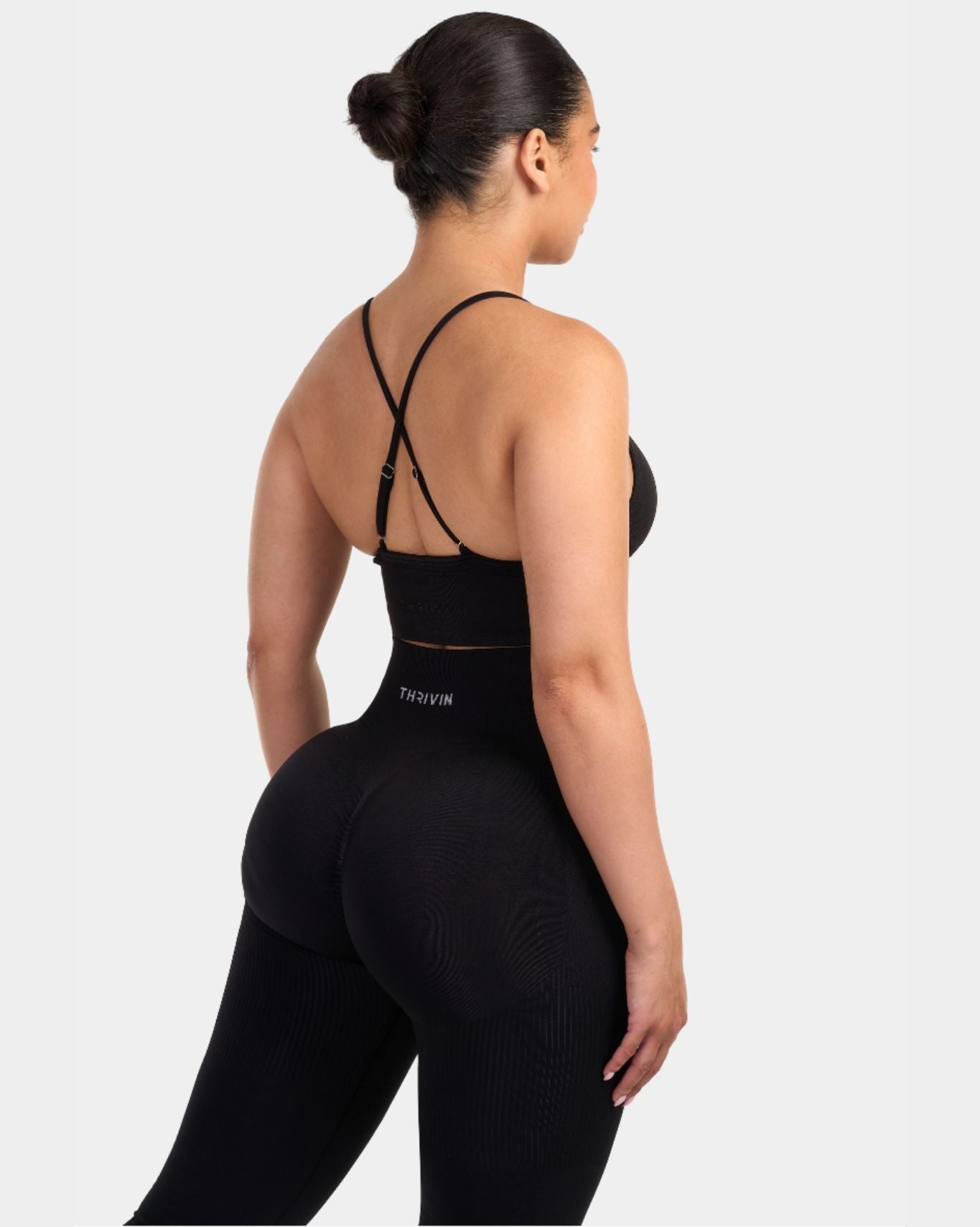 Multi-Way Sculpt Seamless Top | Black