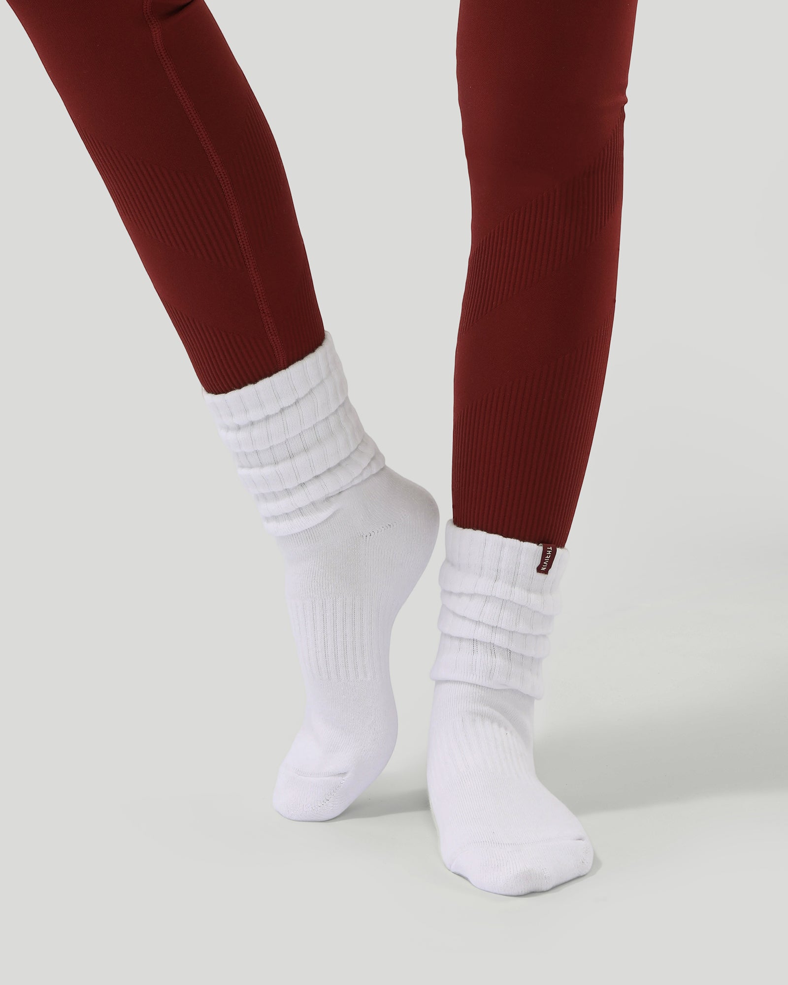 THRIVIN Ruffle Socks Long "White"