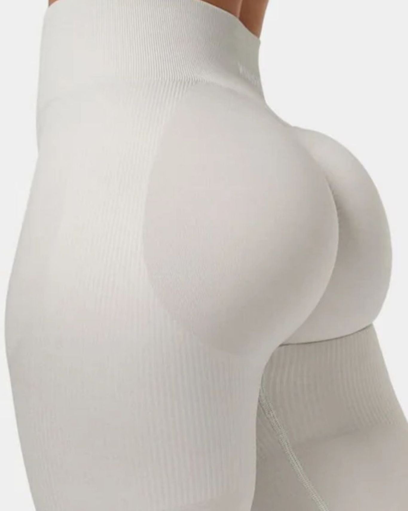 SculptV2 Ribbed Contour Leggings - Stone Grey