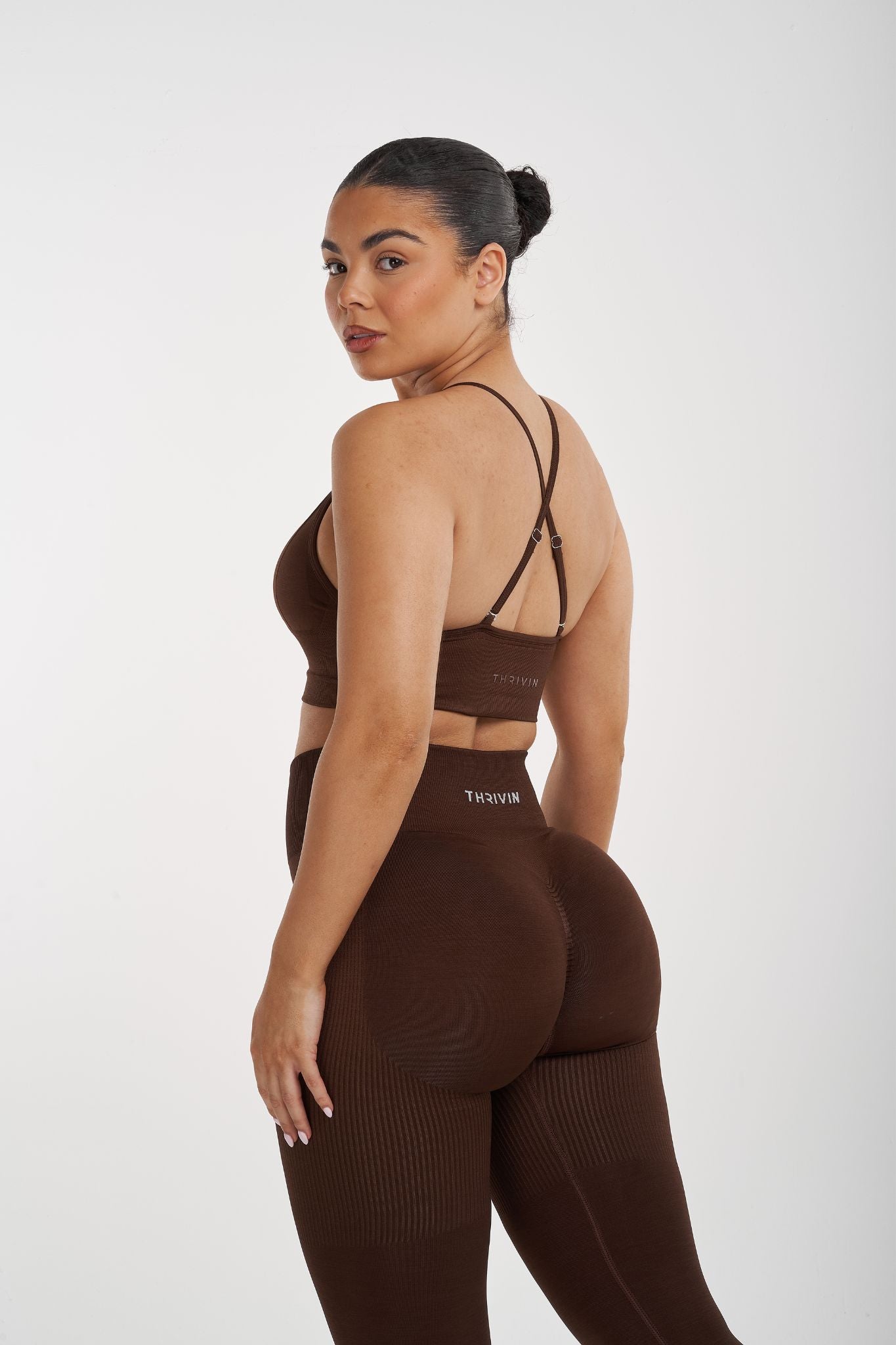 Multi-Way Sculpt Seamless Top | Bourbon Brown | Pre-Order