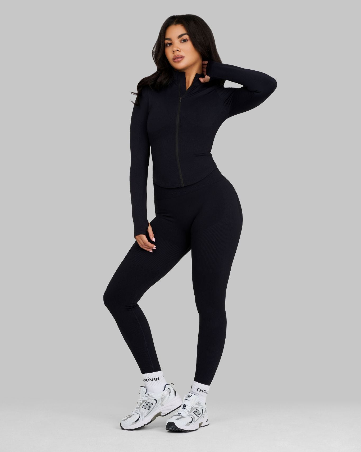 Elevate Sculpt Shapewear Jacket | Night Black