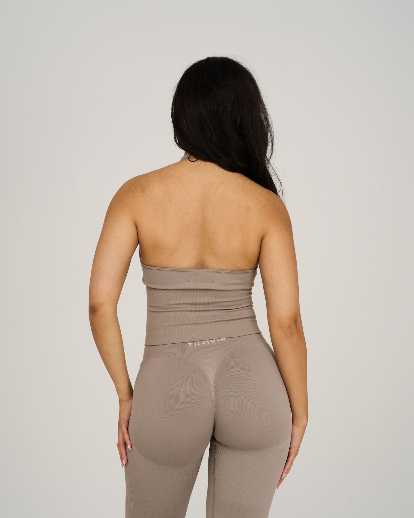 Elevate Sculpting Shapewear Top Halterneck | Latte