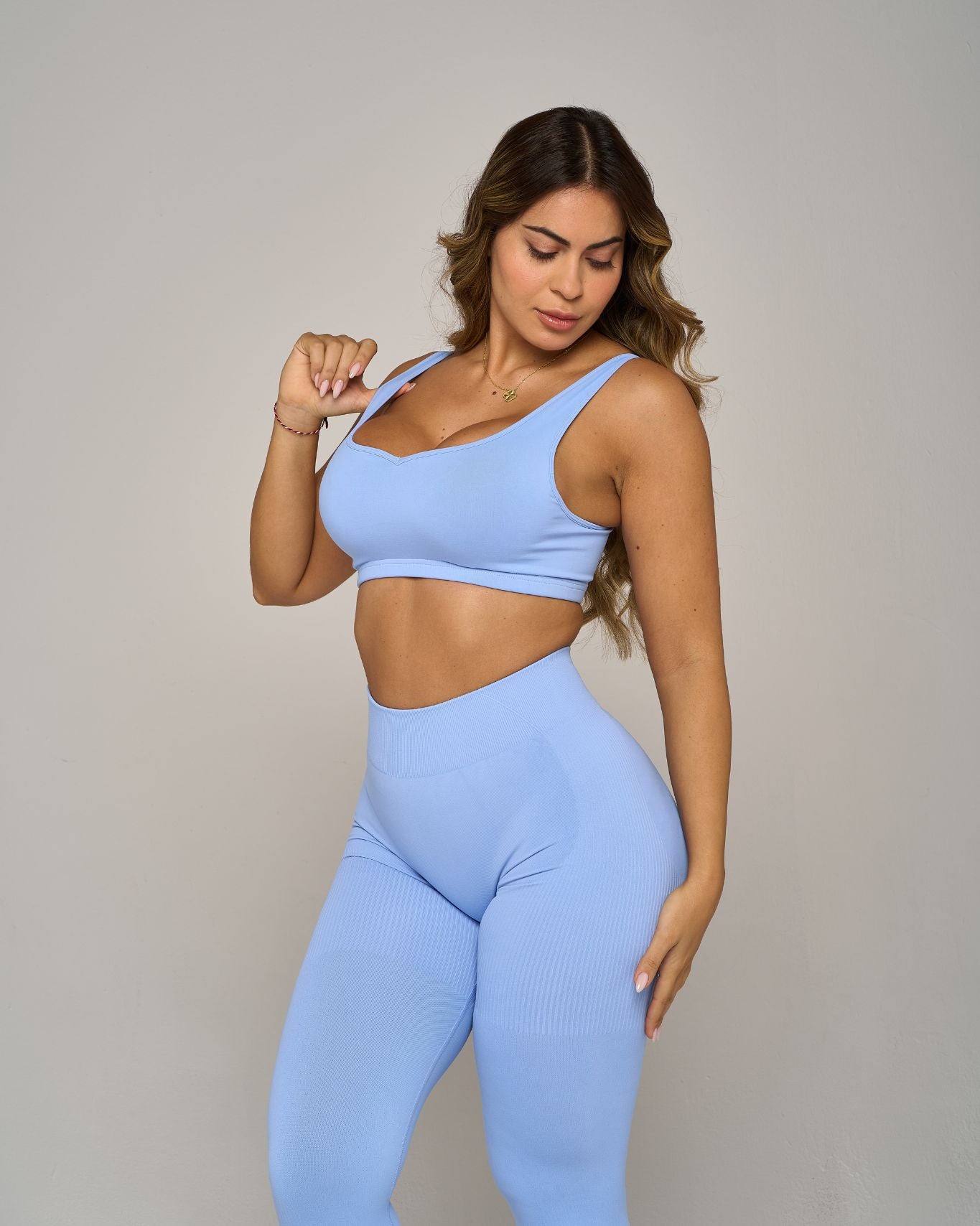 Chiara Sweetheart Impact Bra | Glacier