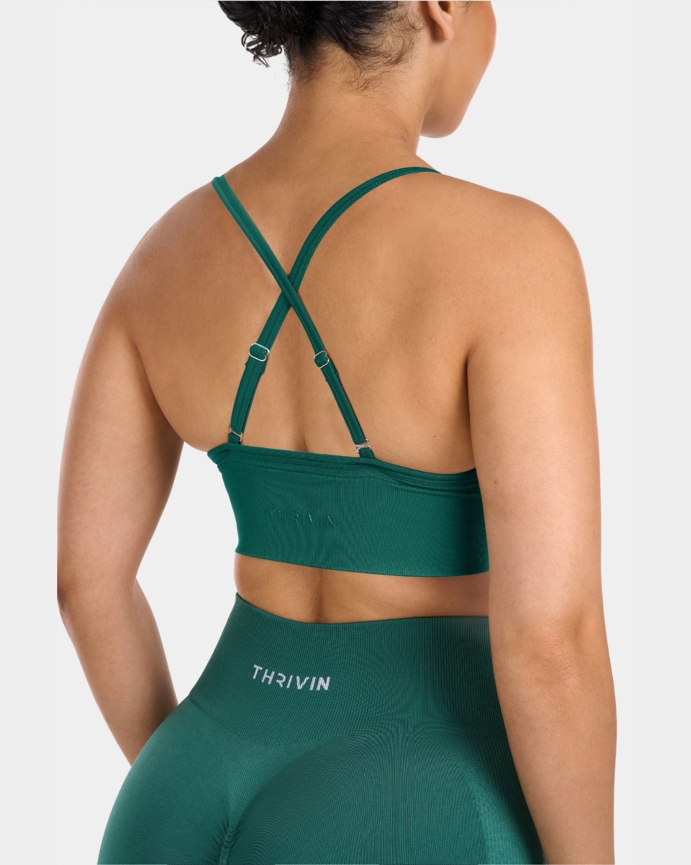 Multi-Way Sculpt Seamless Top | Emerald green