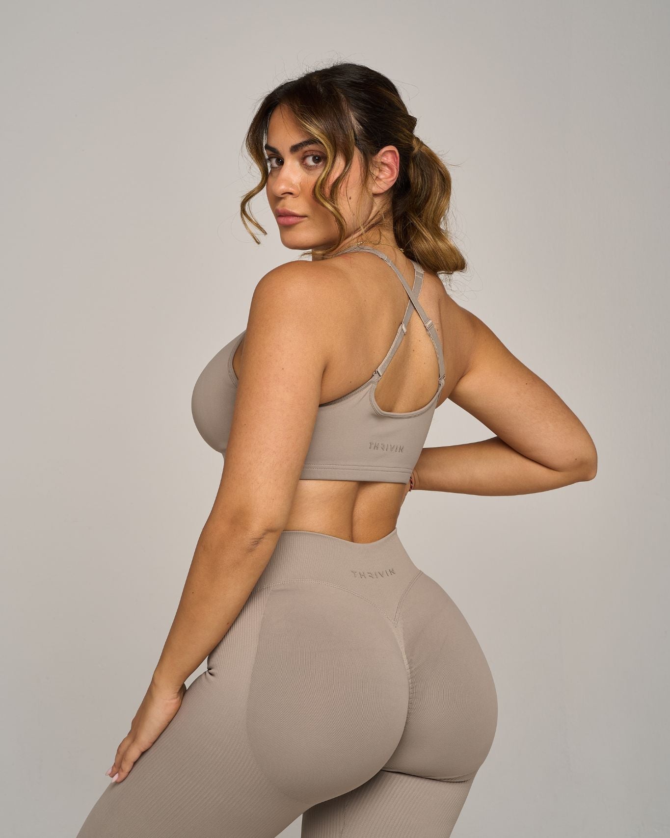 Chiara Sweetheart Impact Bra | Latte