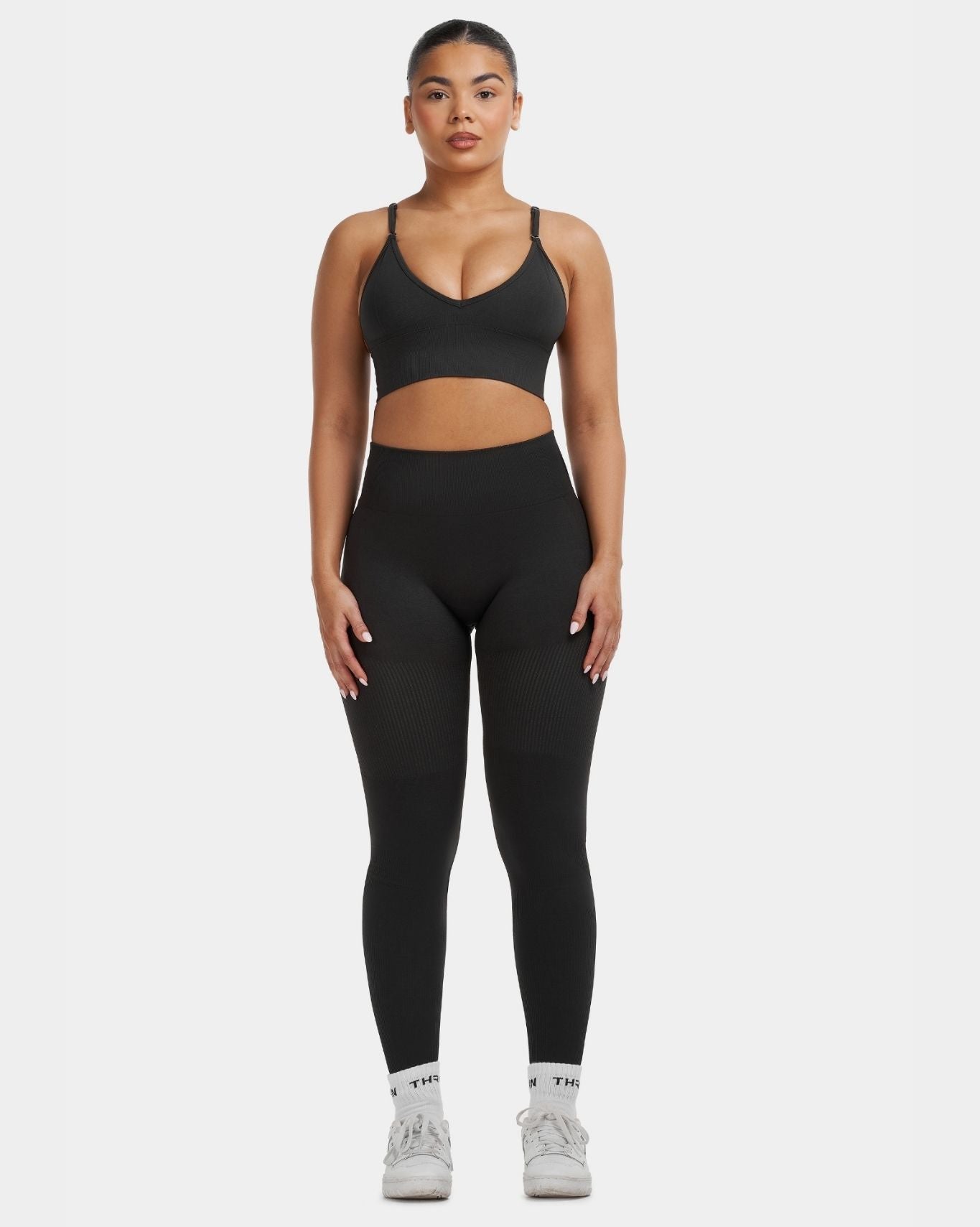 SculptV2 Ribbed Contour Leggings - Charcoal Grey