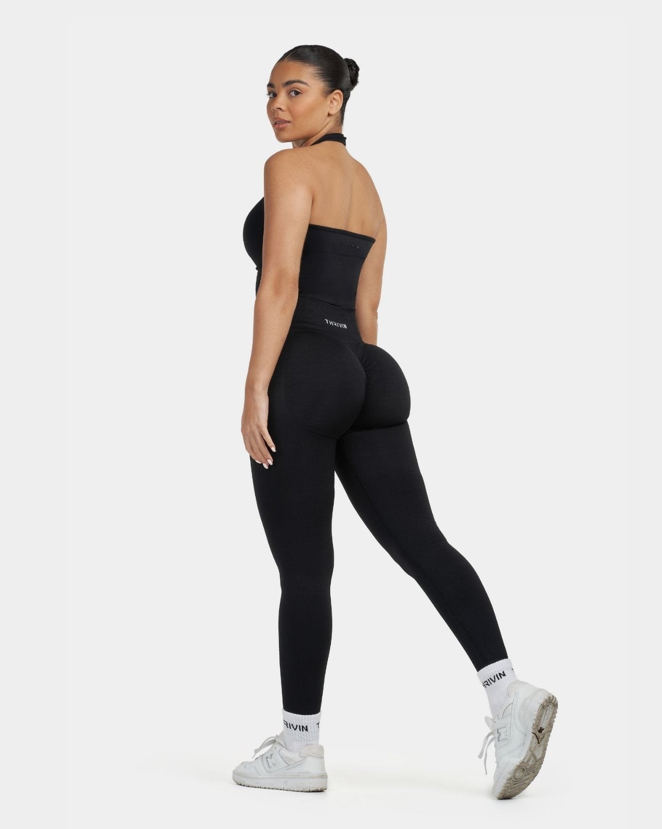Sculpting Shapewear Top Halterneck | Black