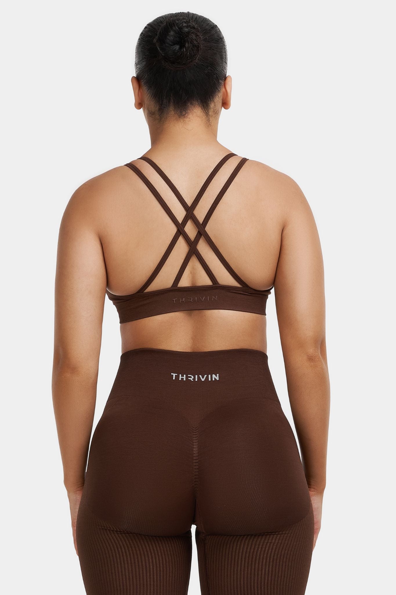 V-Neck Sculpt Seamless Bra | Bourbon Brown - Pre-Order