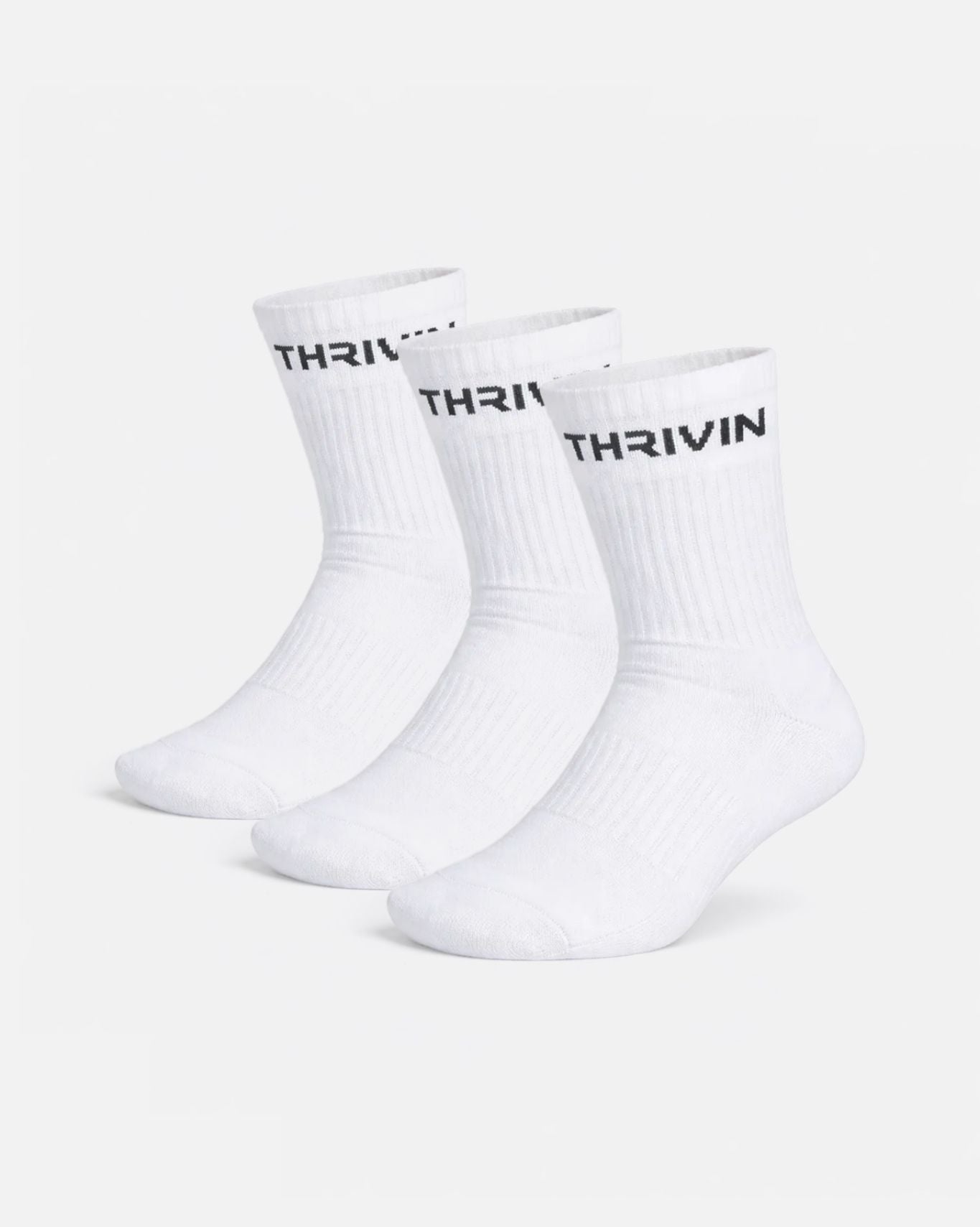 THRIVIN Silk Socks - 3 Pairs Pack | White