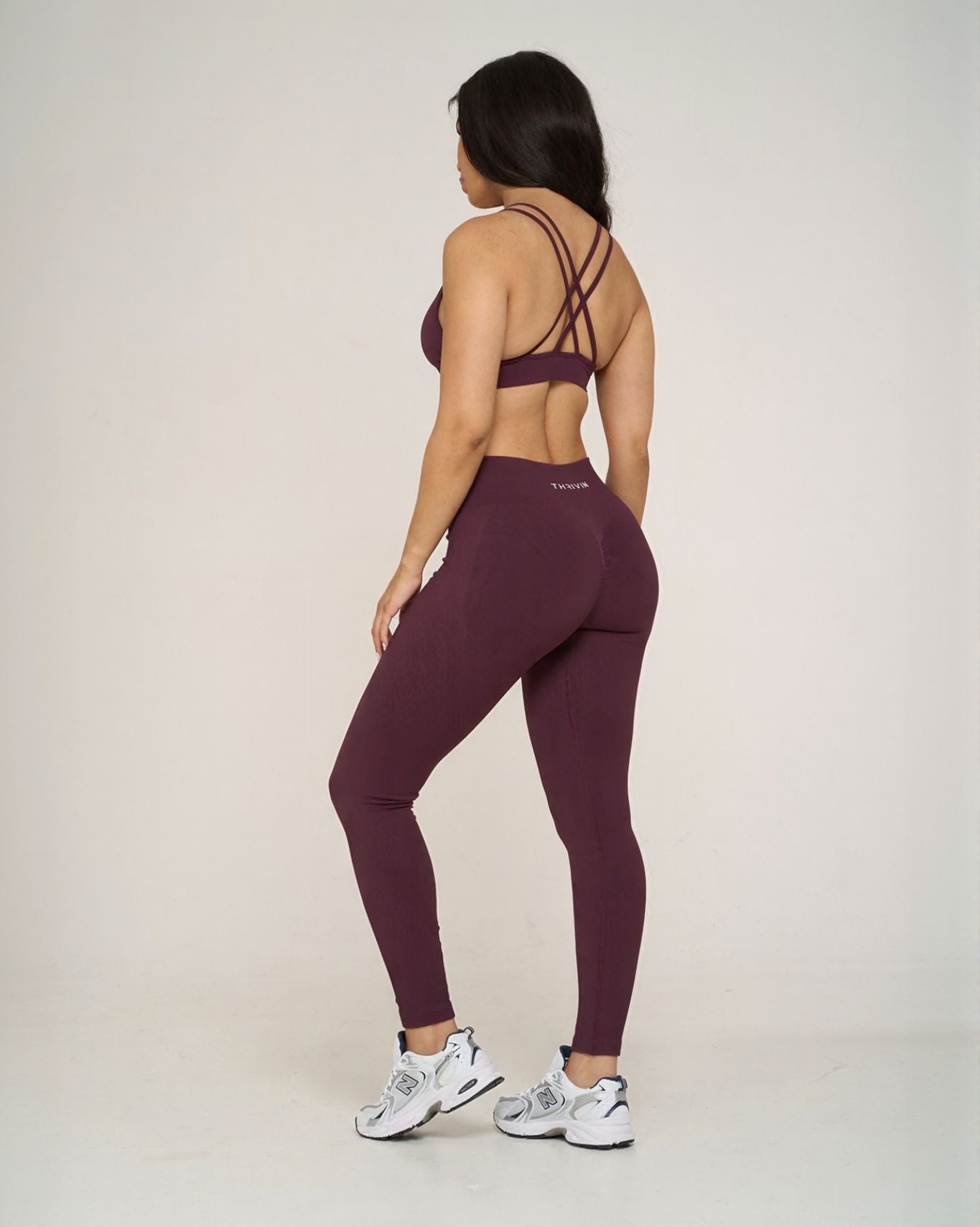 Ribbed Contour Leggings | New Purple