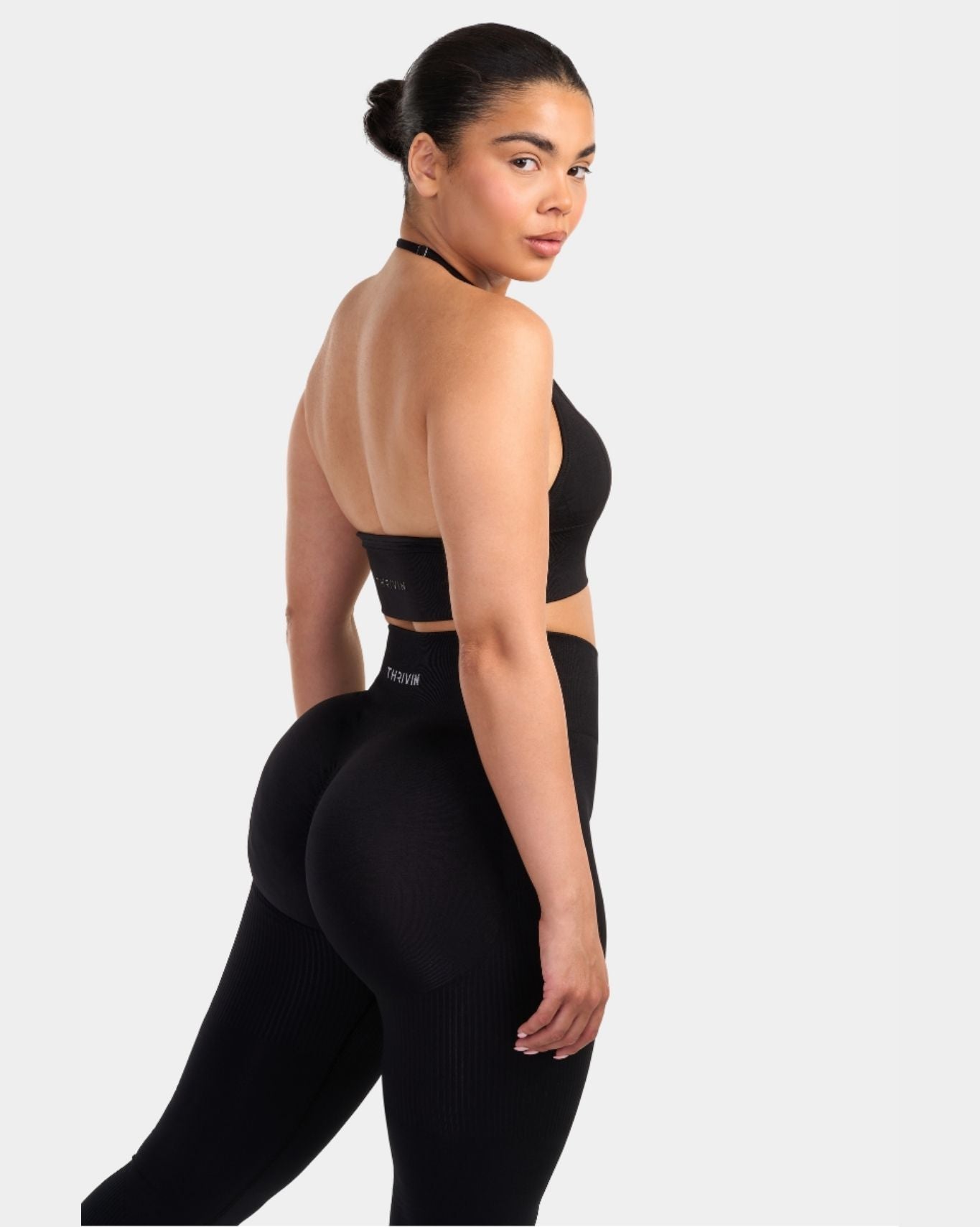 Multi-Way Sculpt Seamless Top | Black