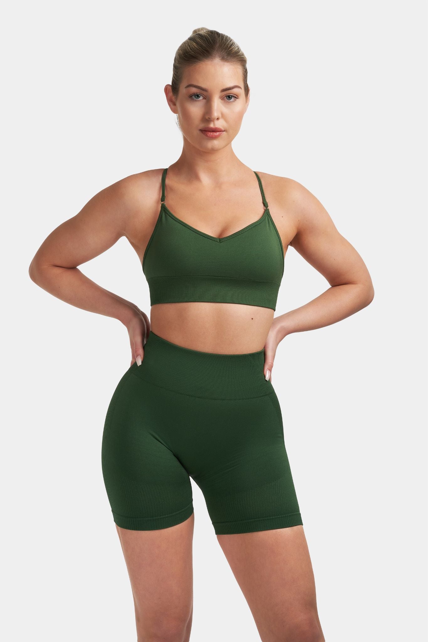 Arise - Multi-Way Sculpt Seamless Top - Palm Green