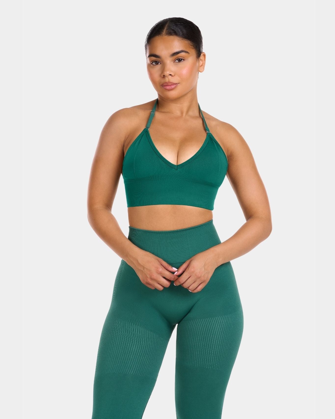 Multi-Way Sculpt Seamless Top | Emerald green