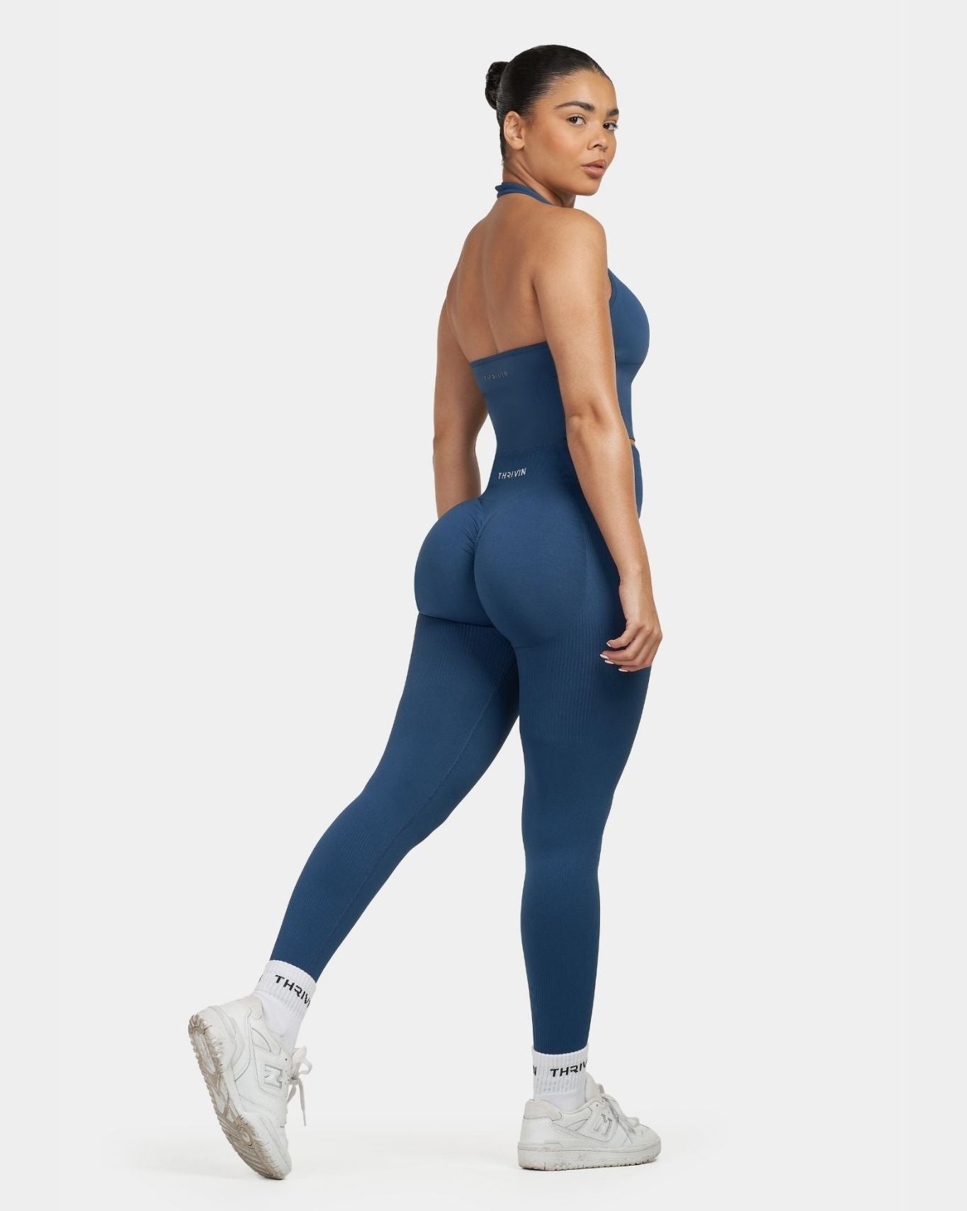 SculptV2 Ribbed Contour Leggings - Deep sea