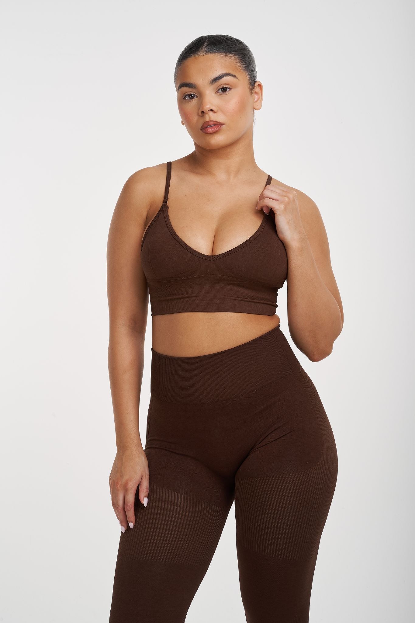 Multi-Way Sculpt Seamless Top | Bourbon Brown