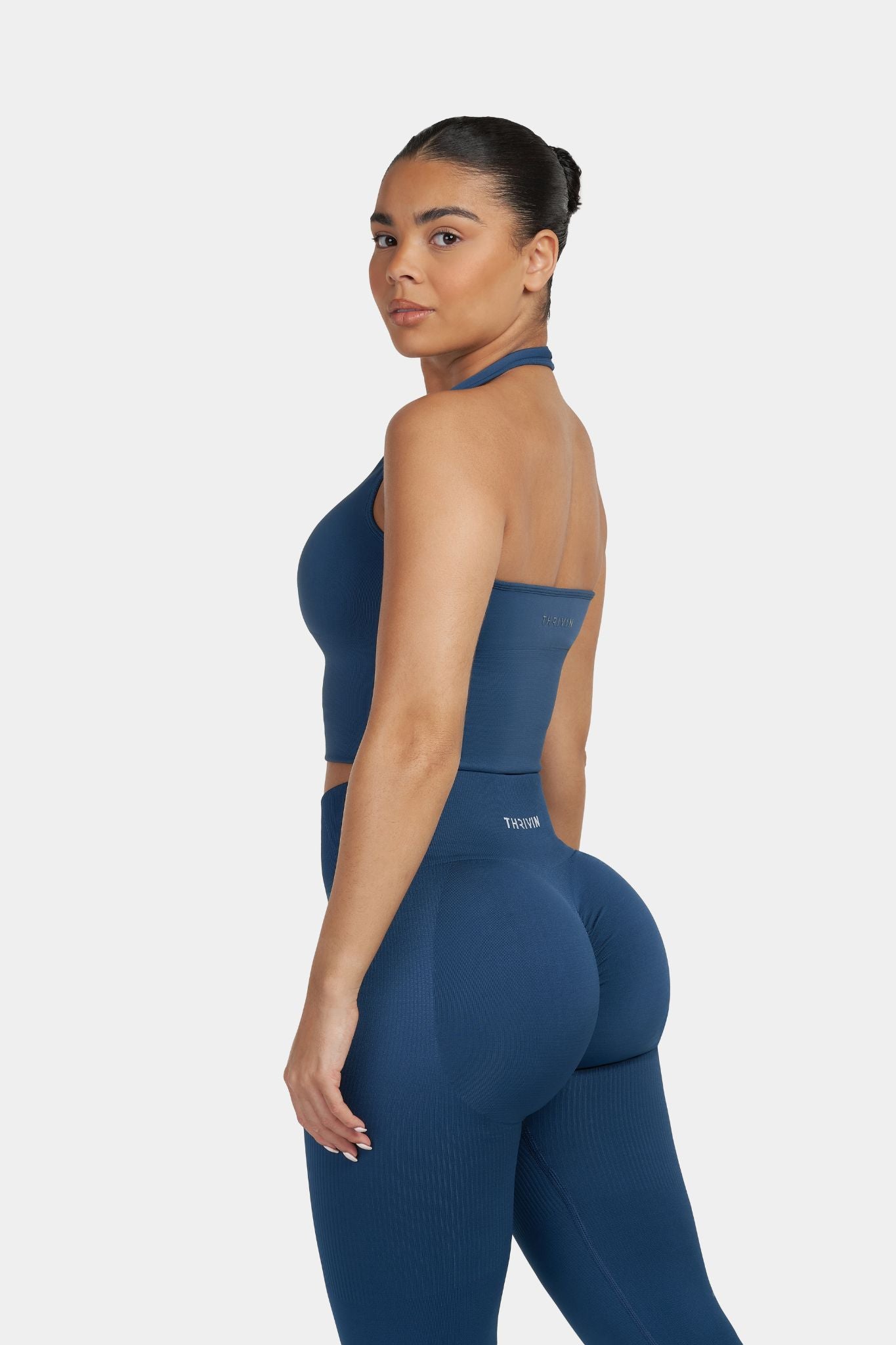 Sculpting Shapewear Top Halterneck | Deep Sea