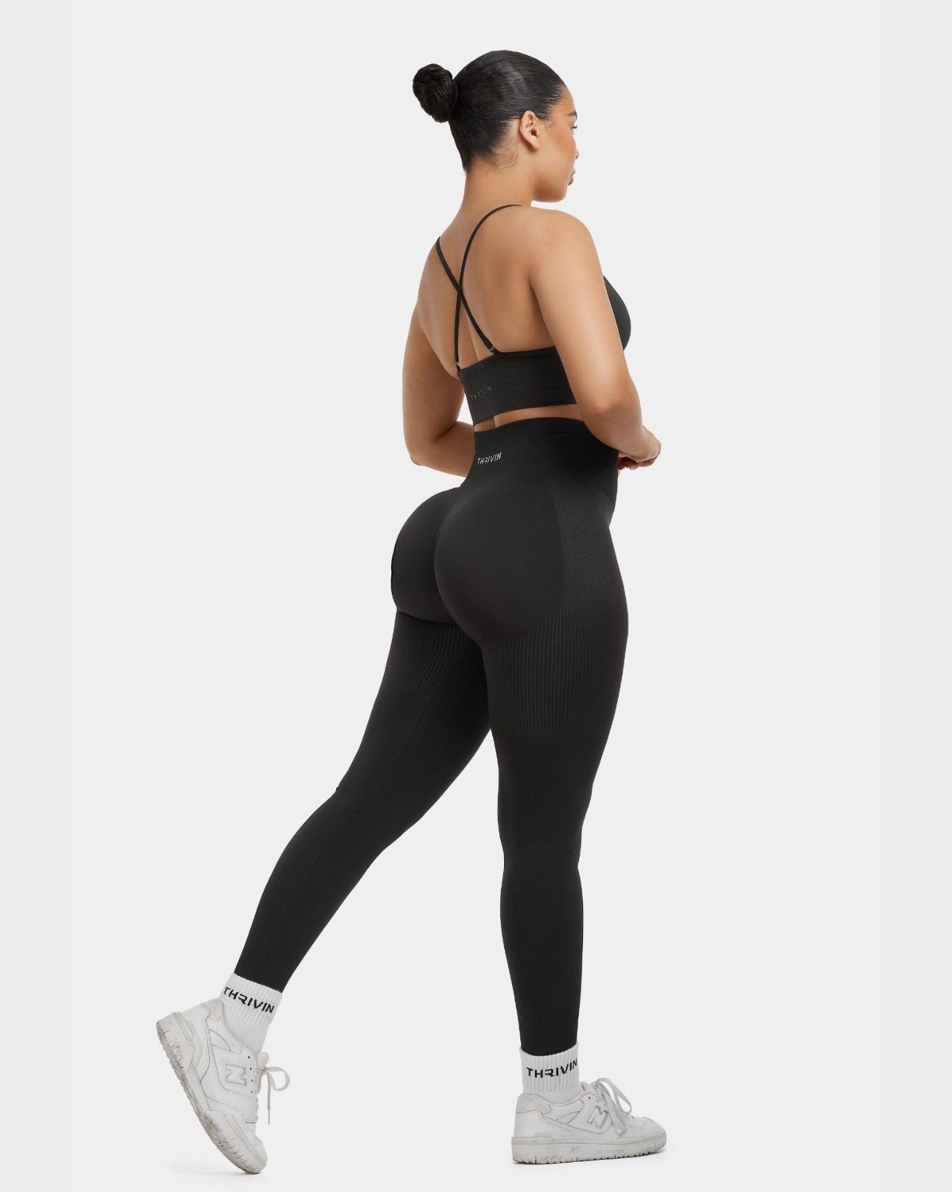 SculptV2 Ribbed Contour Leggings - Charcoal Grey