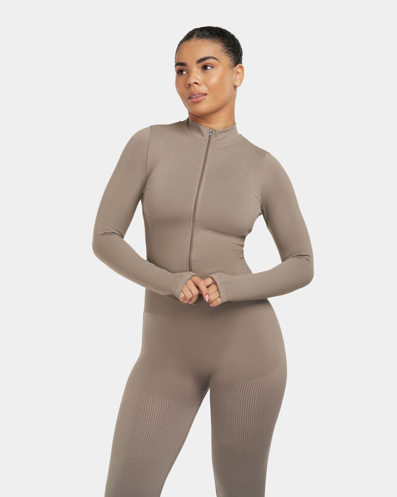 SculptV2 Ribbed Contour Leggings - Khaki