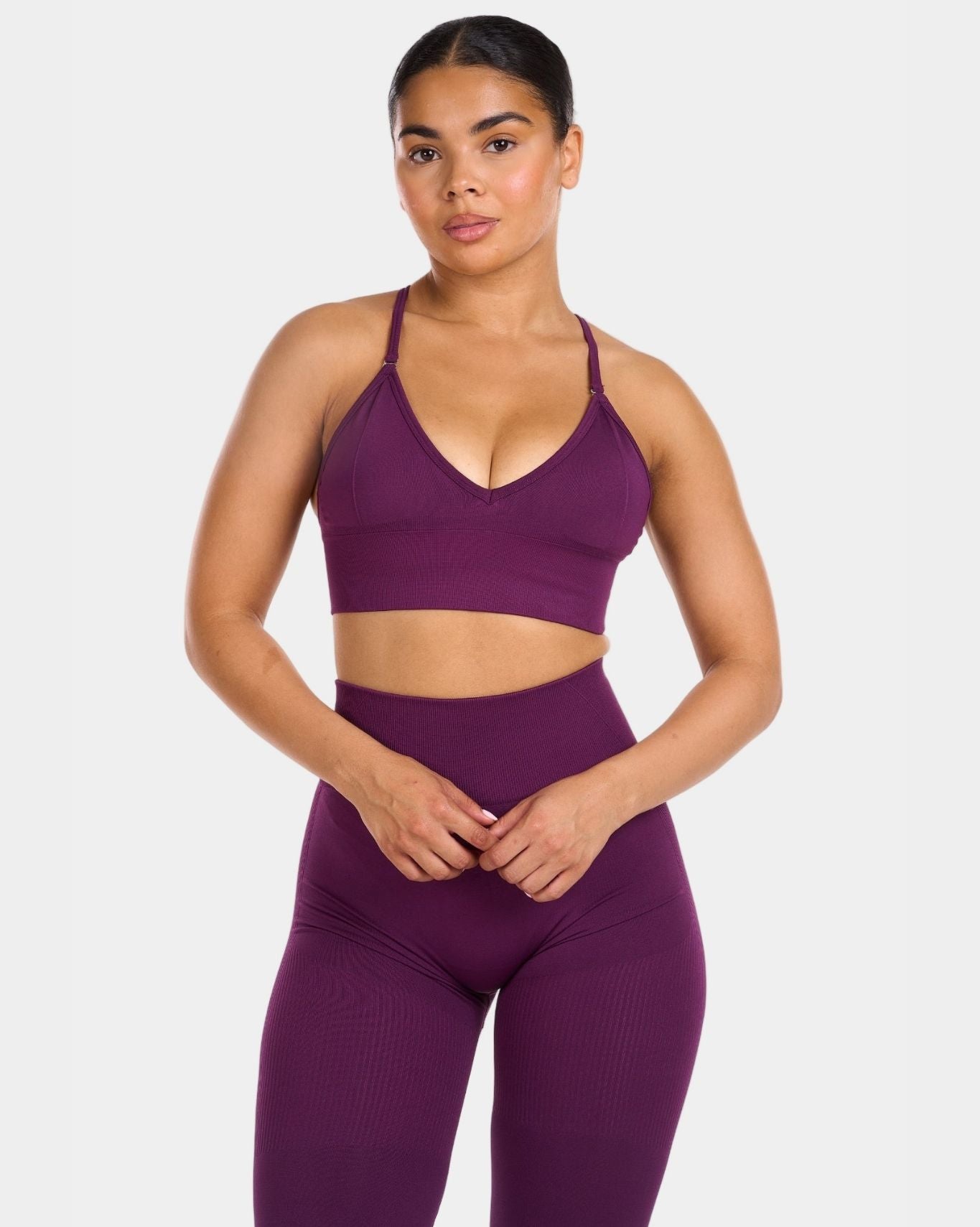 Multi-Way Sculpt Seamless Top | Plum