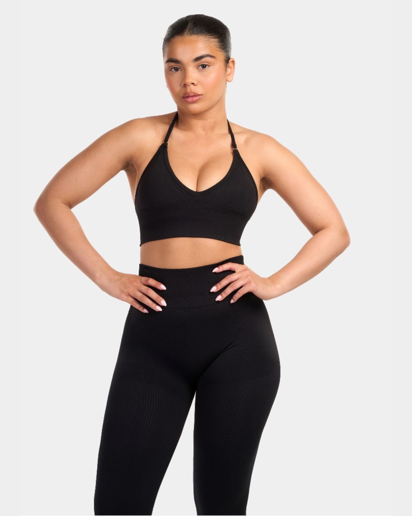 Multi-Way Sculpt Seamless Top | Black