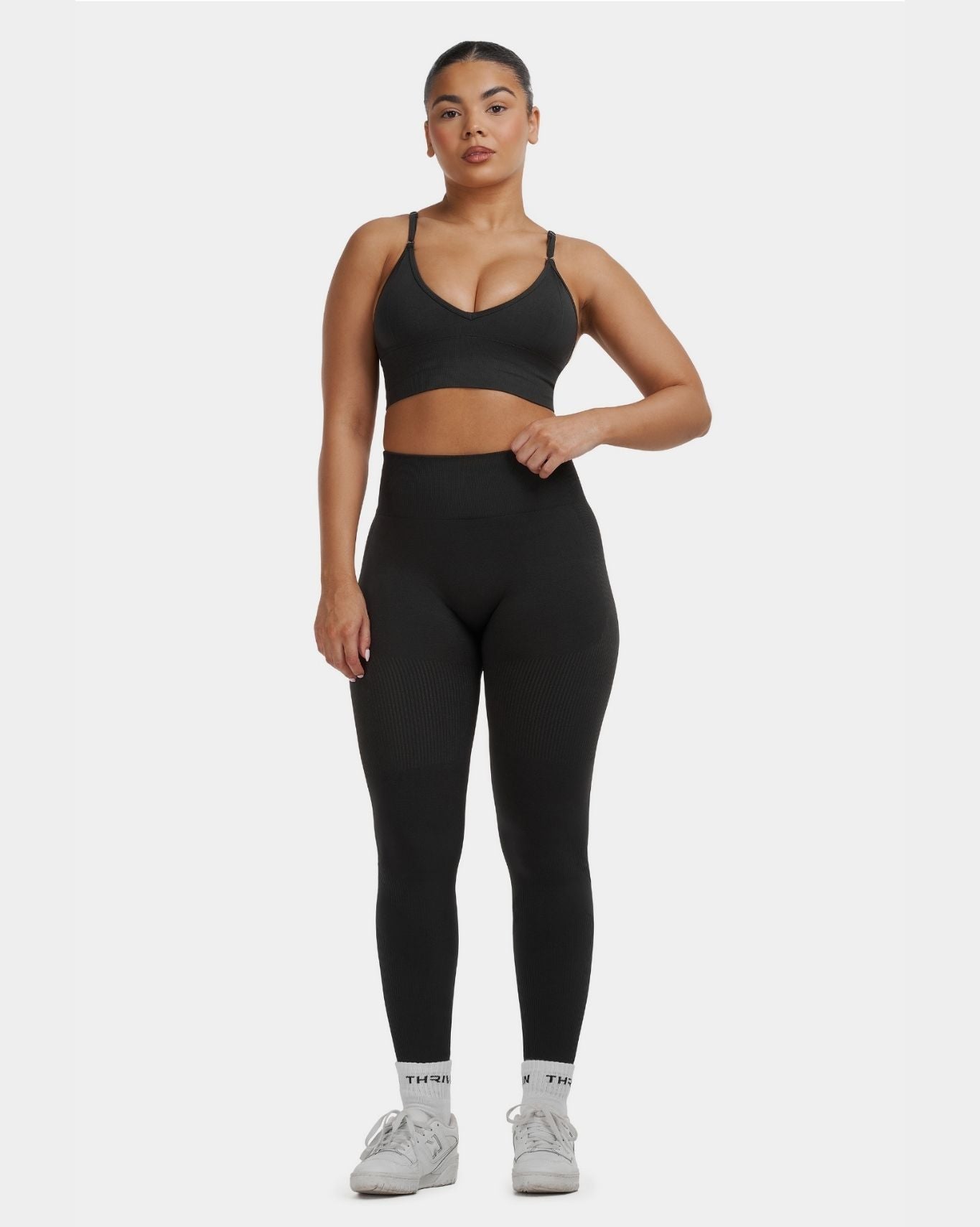 SculptV2 Ribbed Contour Leggings - Charcoal Grey