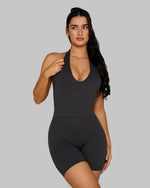 Elevate Sculpting Shapewear Top Halterneck | Charcoal Grey