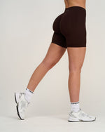 Elevate™ Sculpting Mid Waist Scrunch Shorts | Coffee