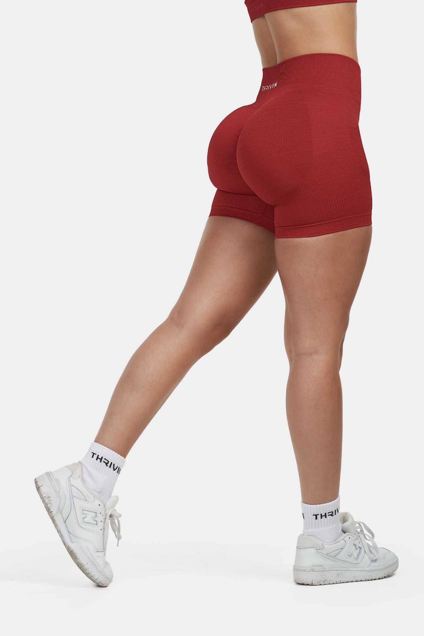 Arise - Sculpt Ribbed Contour Shorts - Licht Grijs