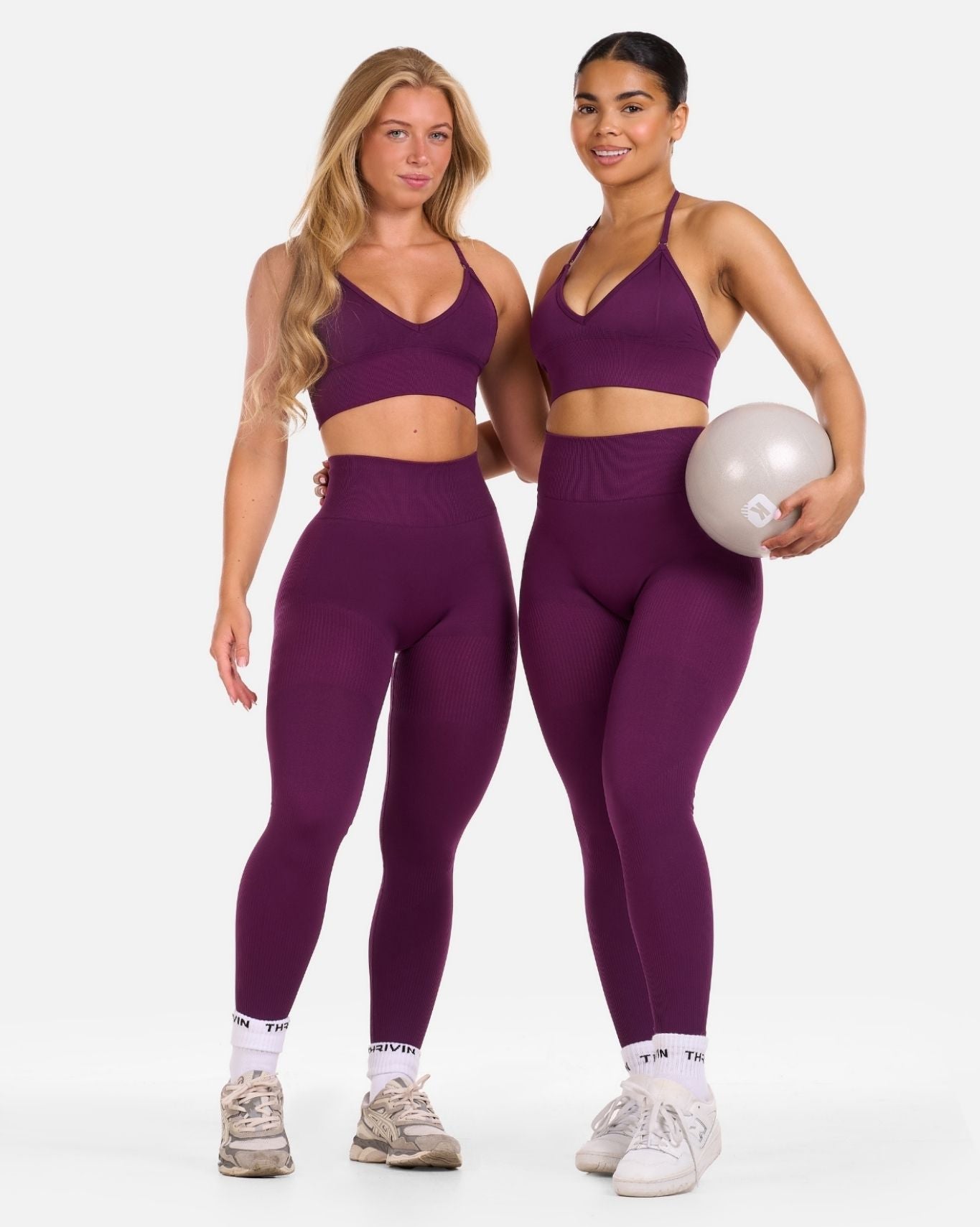 SculptV2 Ribbed Contour Leggings - Plum Leggings