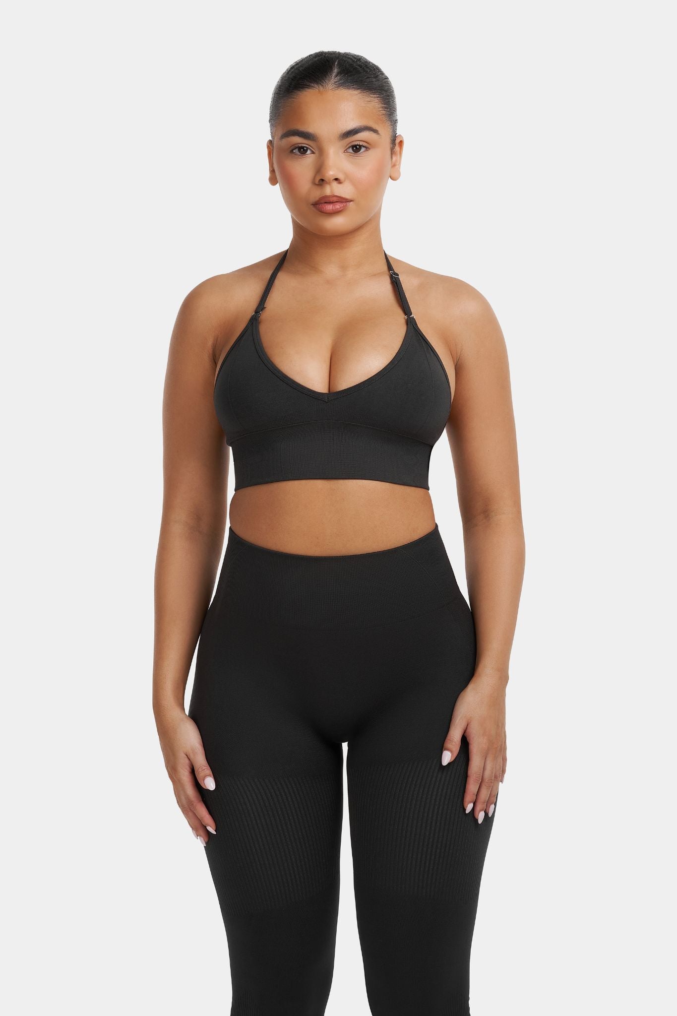 Multi-Way Sculpt Seamless Top | Charcoal Grey