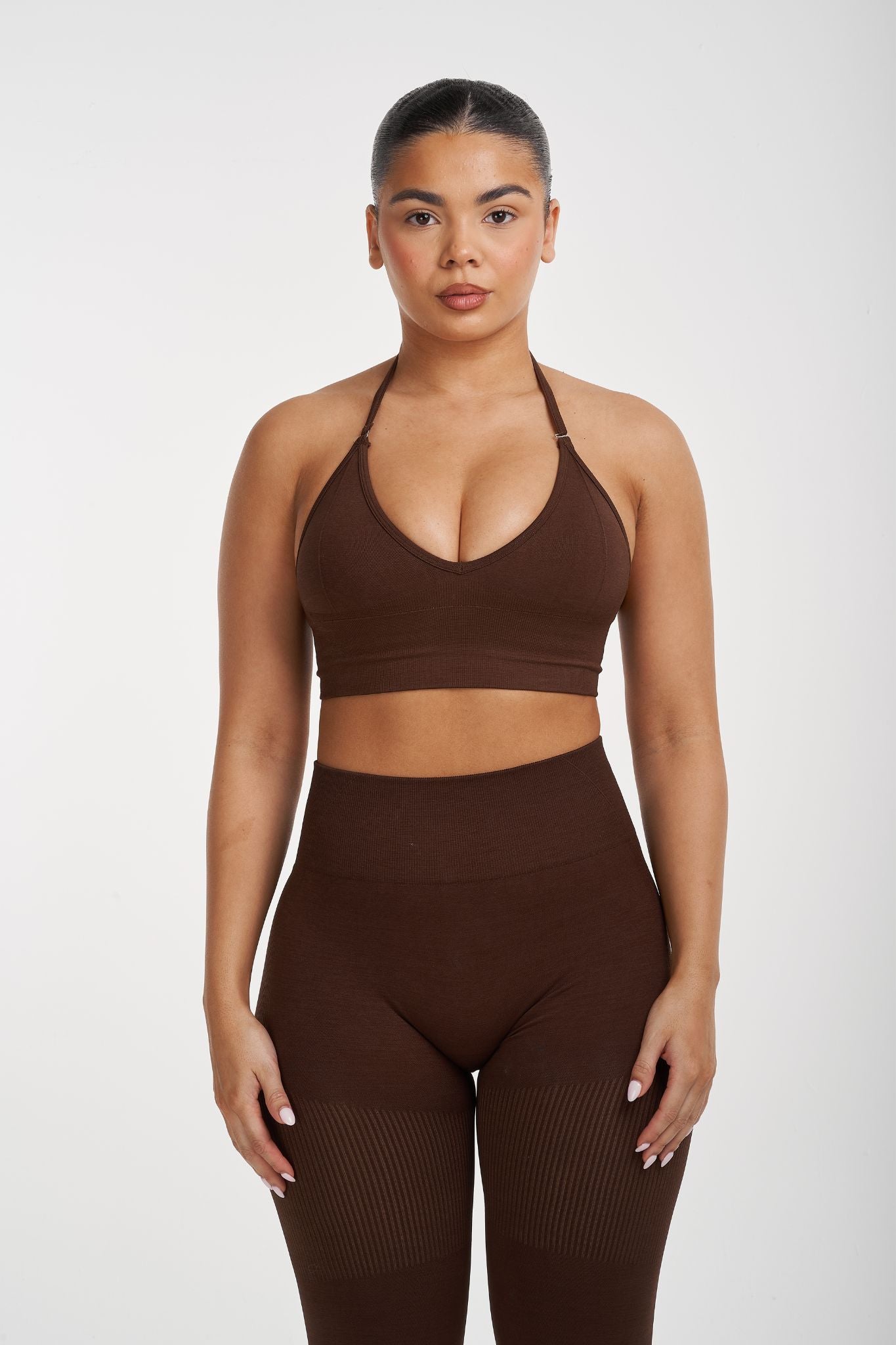 Multi-Way Sculpt Seamless Top | Bourbon Brown | Pre-Order