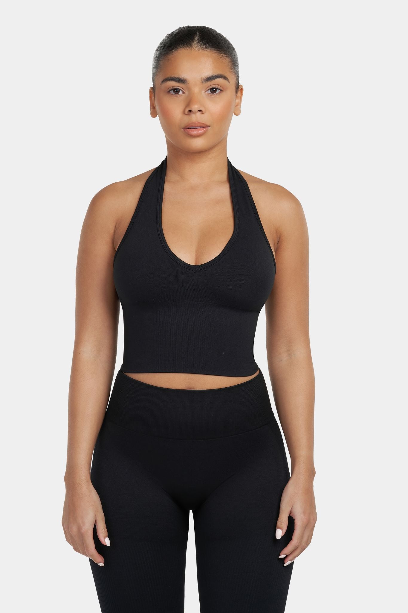 Arise - Seamless Sculpt Ribbed Contour Leggings - Zwart