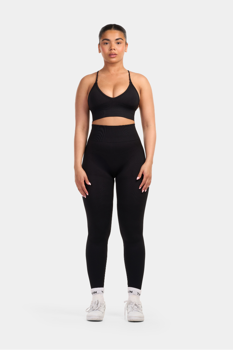 Arise - Multi-Way Sculpt Seamless Top - Zwart