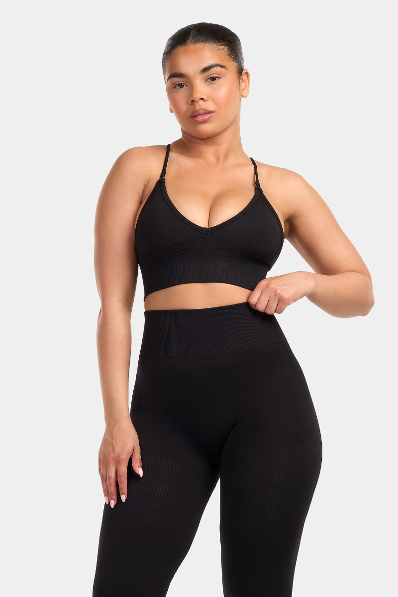 Arise - Multi-Way Sculpt Seamless Top - Zwart