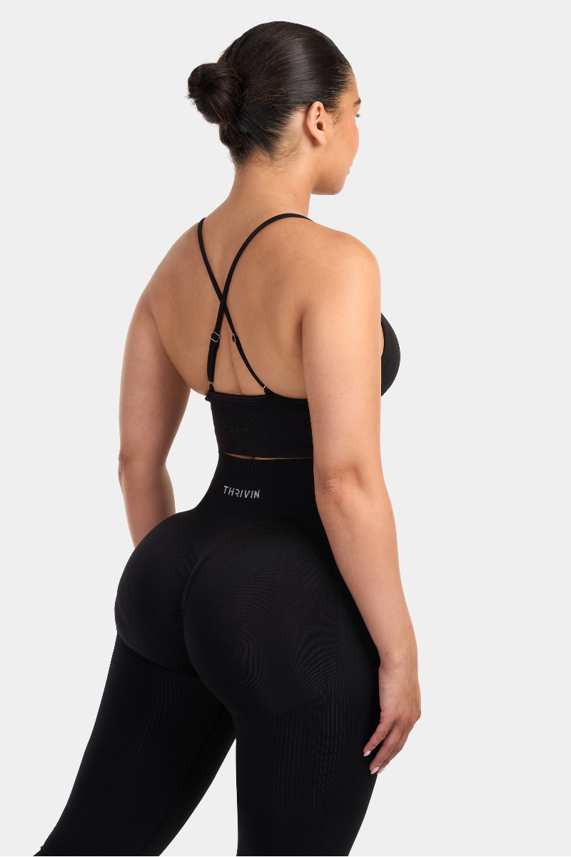 Arise - Multi-Way Sculpt Seamless Top - Zwart