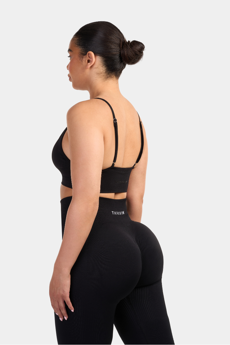 Arise - Multi-Way Sculpt Seamless Top - Zwart