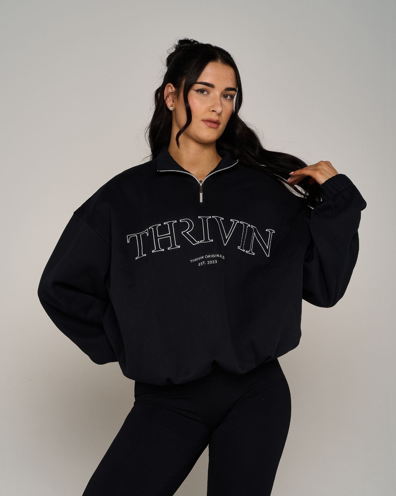 Original Halfzipper Sweater | Night Black