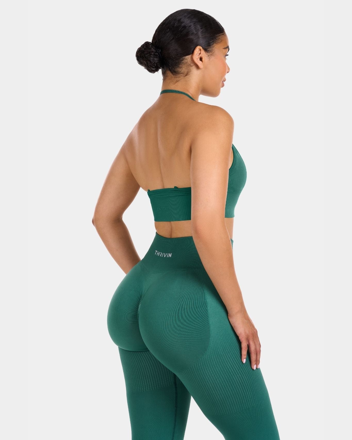 Multi-Way Sculpt Seamless Top | Emerald green